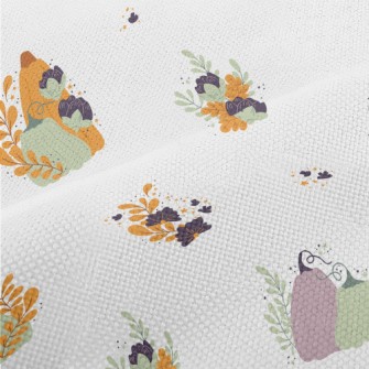 Pumpkin With Leaves Performance Linen