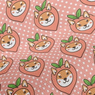 Peach Shiba Inu Performance Linen