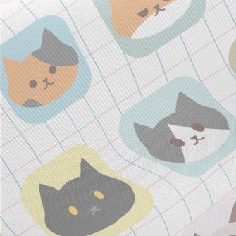 Cartoon Cat Cube Twill