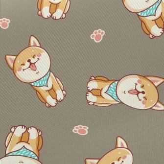 Cute Smiling Shiba Inu Twill