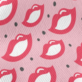 70s Retro Red Lips Standard Corduroy