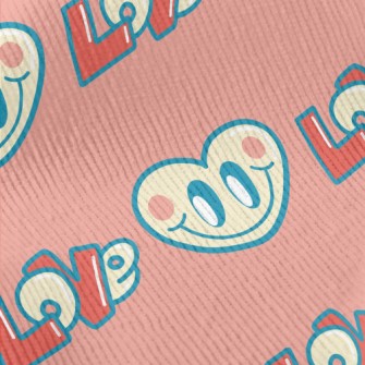 Happy Cartoon Love Heart Standard Corduroy