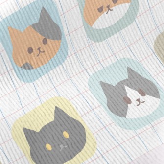 Cartoon Cat Cube Standard Corduroy