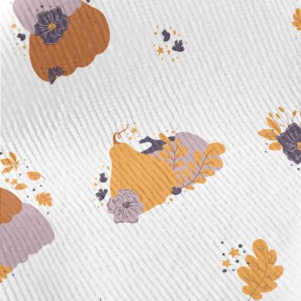 Autumn Plants And Pumpkins Standard Corduroy