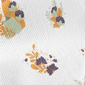 Pumpkin With Leaves Standard Corduroy