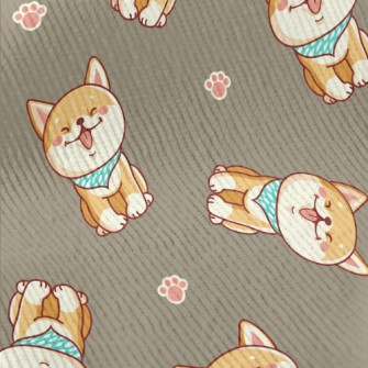 Cute Smiling Shiba Inu Standard Corduroy