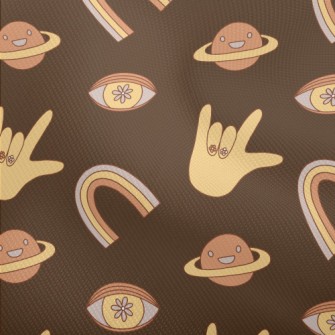 70s Psychedelic Pattern Dobby