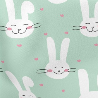 Happy Smiling Bunny Stretch Ponte