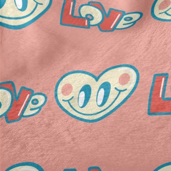 Happy Cartoon Love Heart Minky