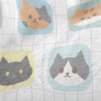 Cartoon Cat Cube Minky