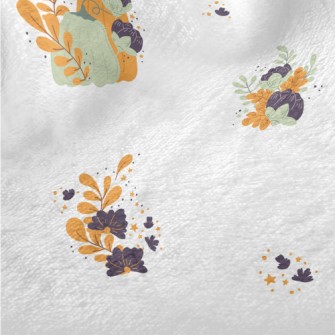 Pumpkin With Leaves Minky