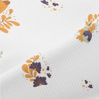 Pumpkin With Leaves Piqué