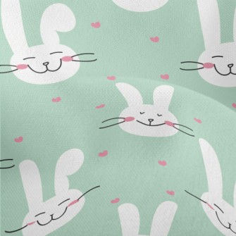 Happy Smiling Bunny Lightweight Performance Linen