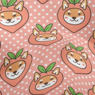 Peach Shiba Inu Lightweight Performance Linen