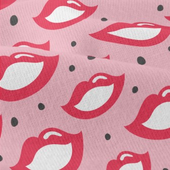 70s Retro Red Lips Modern Jersey