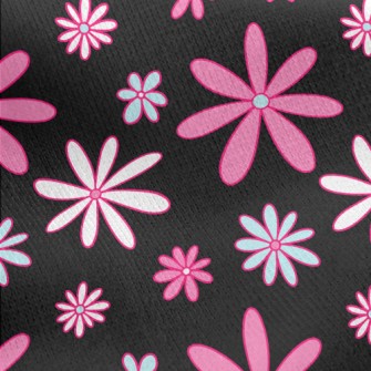 Cartoon Daisy Jersey Backed Fleece
