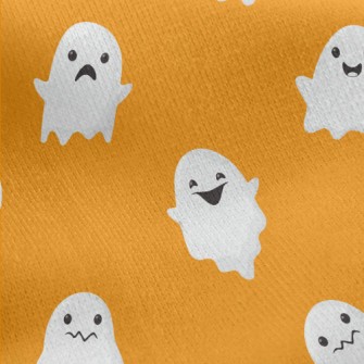 Cartoon Cute Ghost Jersey Backed Fleece
