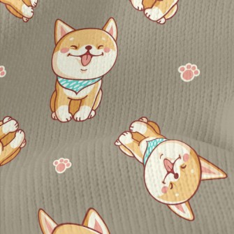 Cute Smiling Shiba Inu Stretch Jersey