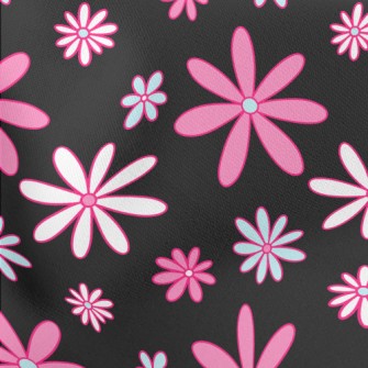 Cartoon Daisy Lightweight Cotton Poplin