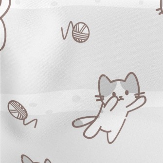 A Day For A Cat Lightweight Cotton Poplin