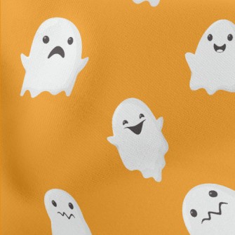 Cartoon Cute Ghost Lightweight Cotton Poplin