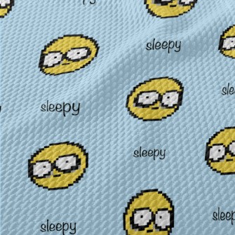Pixel Insomnia Emoji Birdseye Piqué