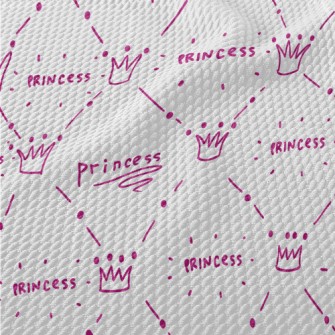 Doodle Princess Crown Birdseye Piqué