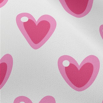 Cartoon Pink Love Chiffon