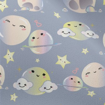 Cute Smiling Starry Sky Chiffon