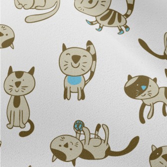 Hand Drawn Domestic Cat Chiffon