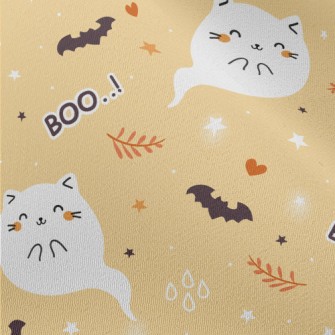 Cute Ghost Cat Chiffon