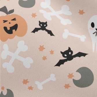 Playful Halloween Doodles Chiffon