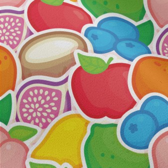 Colorful Fruit Stickers Chiffon