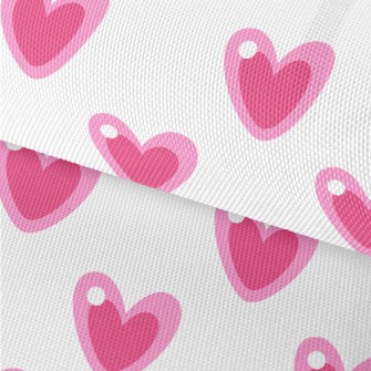 Cartoon Pink Love Waterproof Oxford