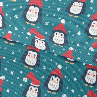 Penguin With Santa Hat Waterproof Oxford