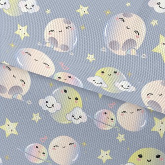 Cute Smiling Starry Sky Waterproof Oxford