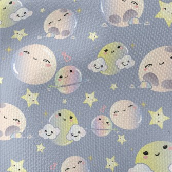 Cute Smiling Starry Sky Waterproof Canvas