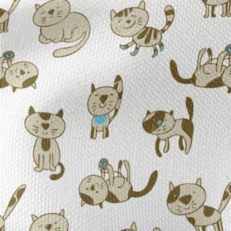 Hand Drawn Domestic Cat Waterproof Canvas
