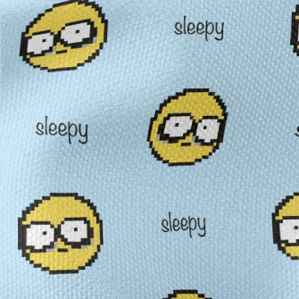 Pixel Insomnia Emoji Waterproof Canvas