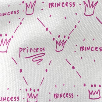 Doodle Princess Crown Waterproof Canvas