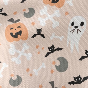 Playful Halloween Doodles Waterproof Canvas