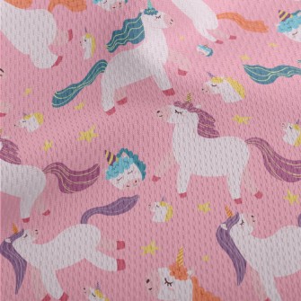 Fantasy Magic Unicorn Athletic Mesh Flat Back