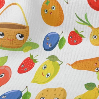 Cute Fruits And Vegetables Terry