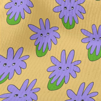 Psychedelic Purple Flowers Terry