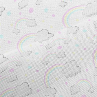Cartoon Rainbow Clouds Performance Linen