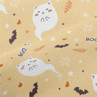 Cute Ghost Cat Performance Linen
