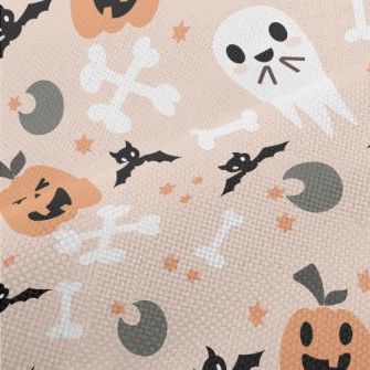 Playful Halloween Doodles Performance Linen