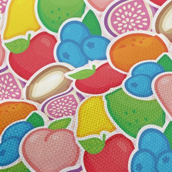 Colorful Fruit Stickers Performance Linen