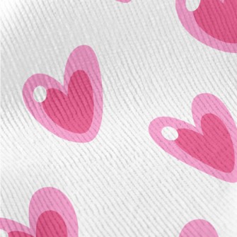 Cartoon Pink Love Standard Corduroy