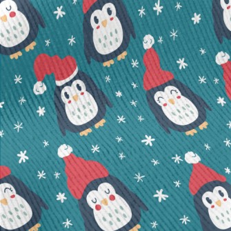 Penguin With Santa Hat Standard Corduroy
